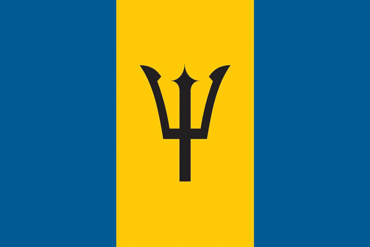 Барбадос флаг. Герб Барбадоса.