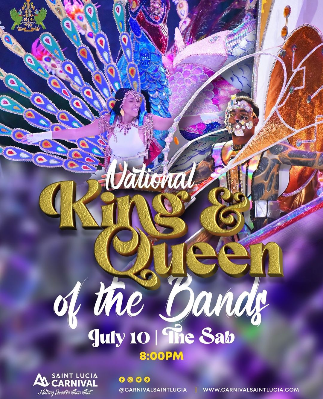 Soca Events Saint Lucia Carnival 2023 King & Queen of the Bands