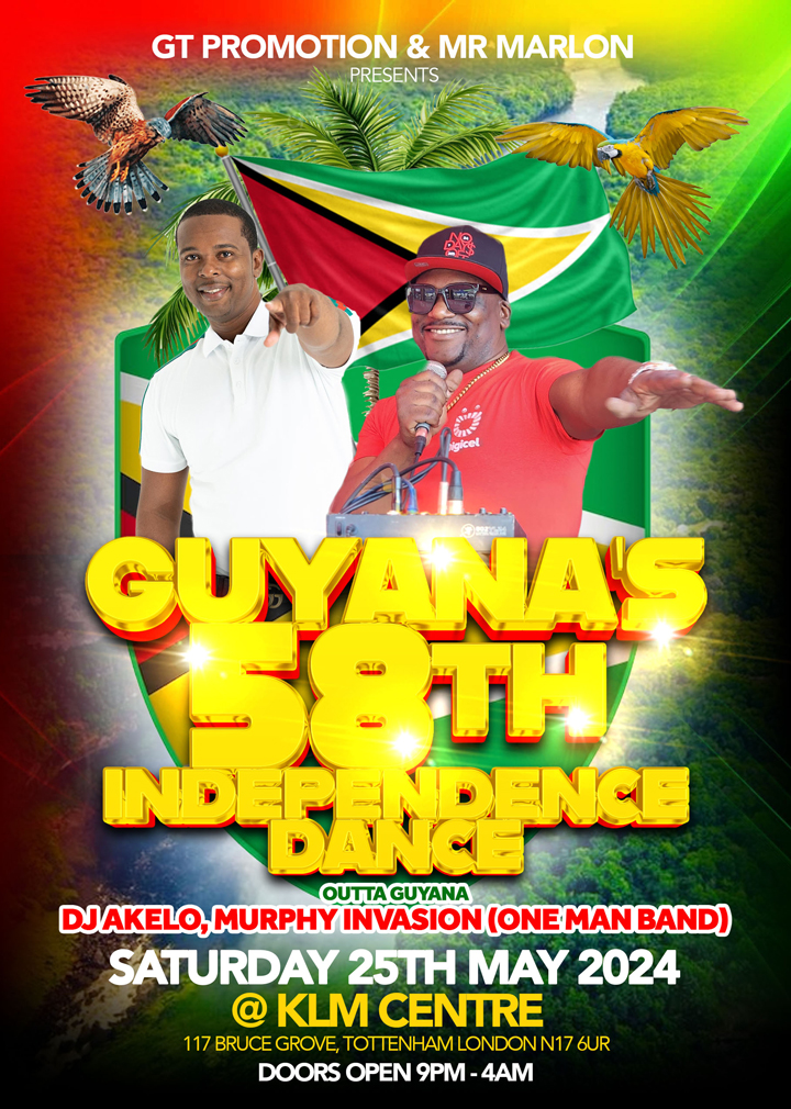 Soca Events - Guyana's 58th Independence Dance